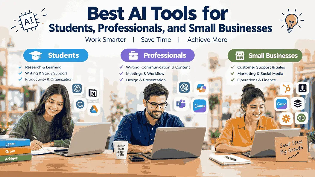Best AI Tools for Students, Professionals, and Small Businesses