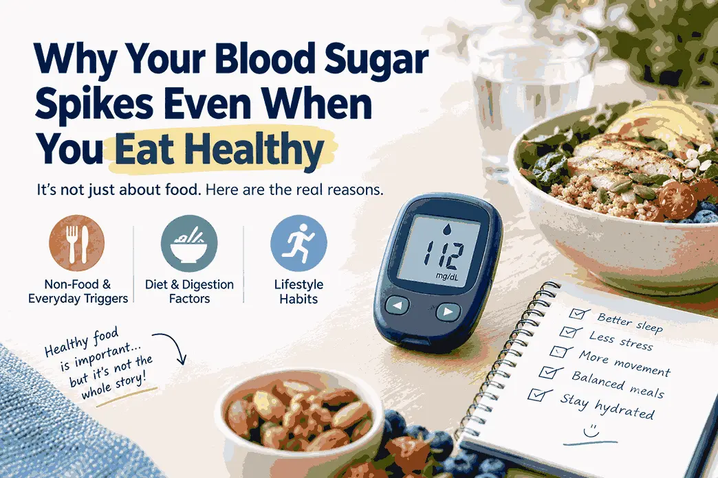 Why Your Blood Sugar Spikes Even When You Eat Healthy