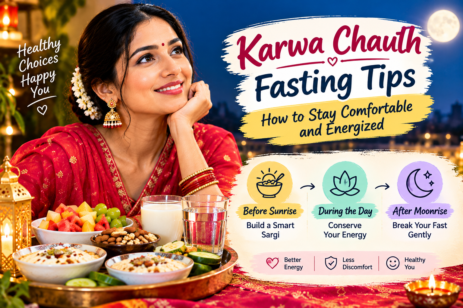 Karwa Chauth Fasting Tips: How to Stay Comfortable and Energized